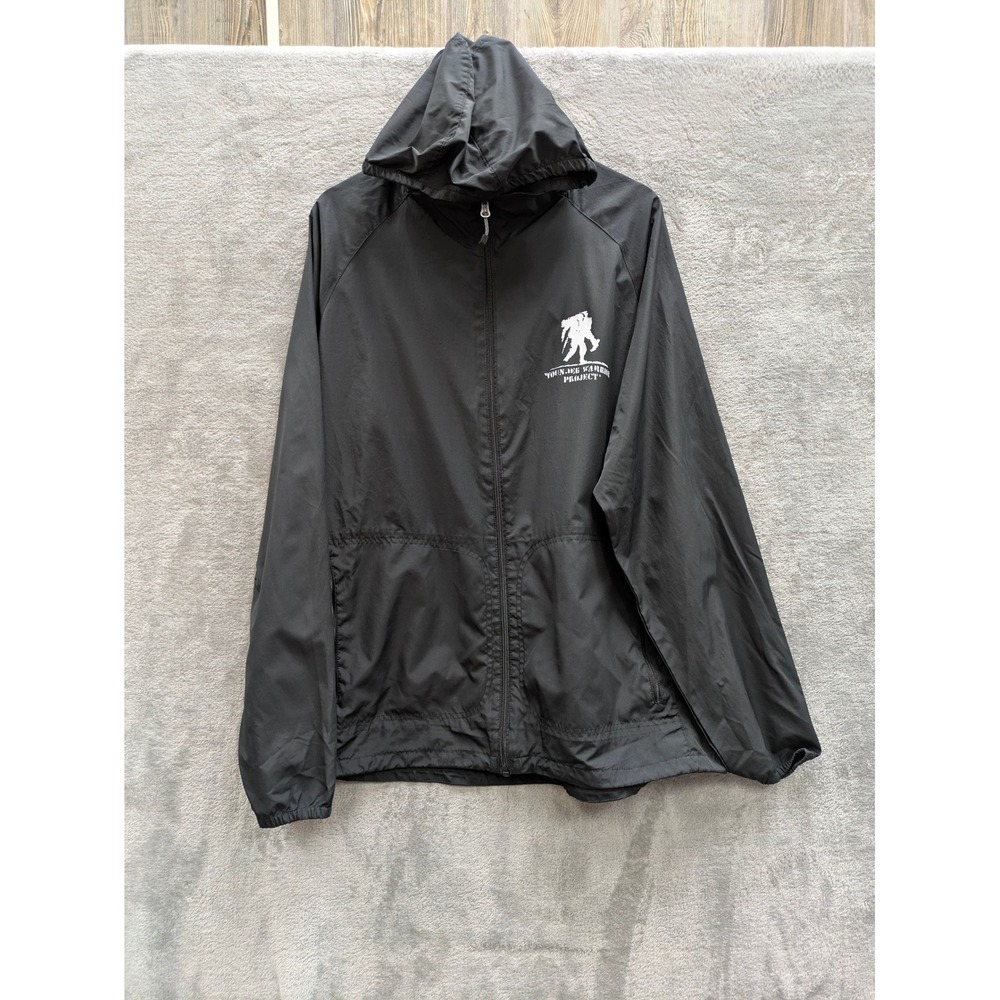 Gorpcore Windbreaker Jacket Mens 2XL Wounded Warrior Project Black Elevate 12982